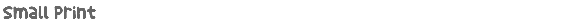 Small Print Small Print.ttf font preview